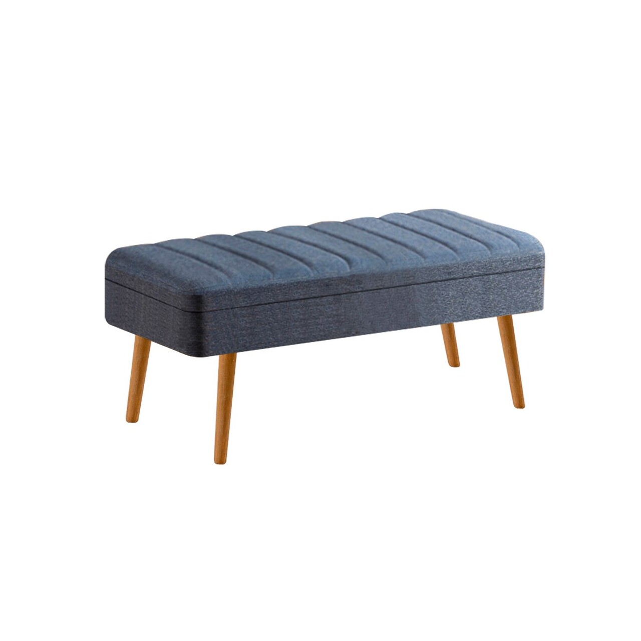 Banca, Hanah Home, Vina 1048, 90x39x40 cm, Pin Atlantic / Albastru închis - imagine 6